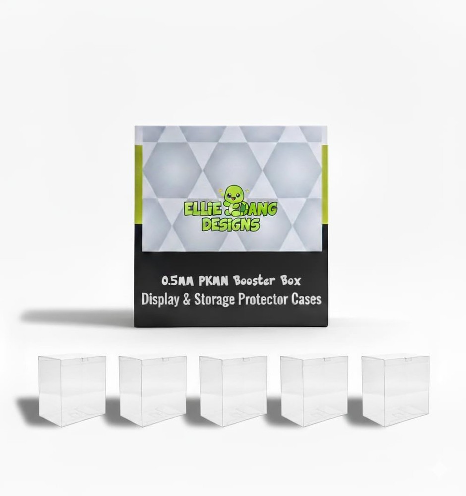 Premium Protector Case Compatible with PKMN Booster Box - Extra Durable 0.5mm...