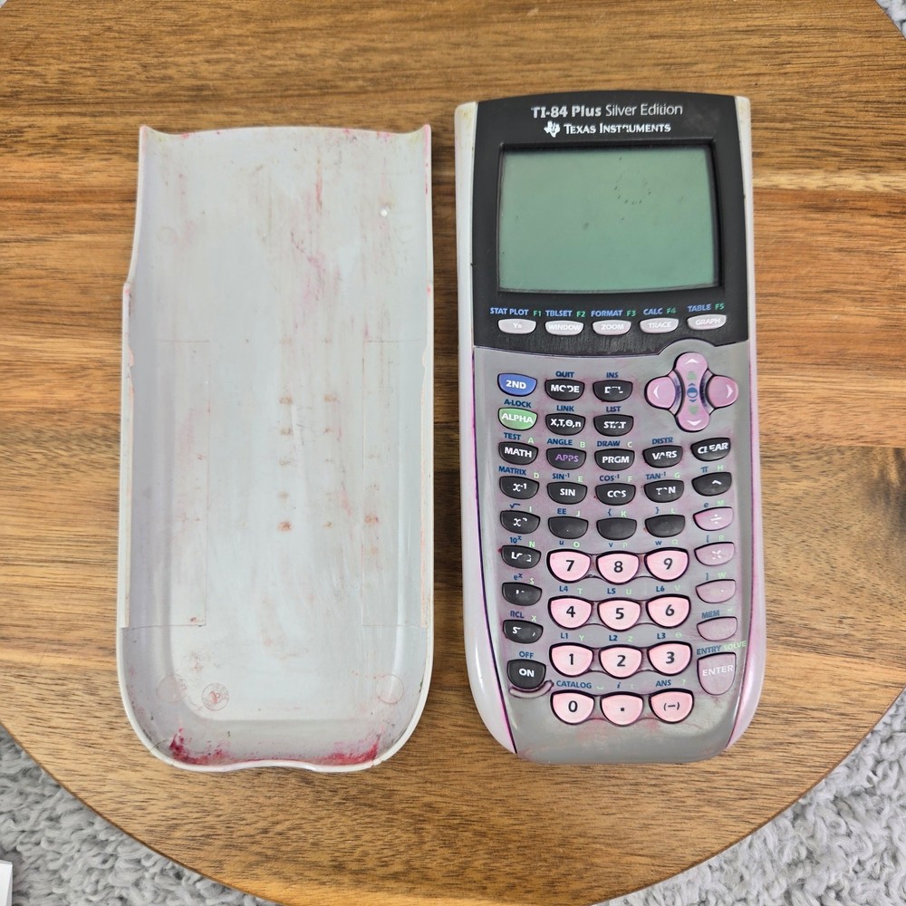 Texas Instruments TI-84 Plus Silver Edition Graphing Calculator Silver Gray Math