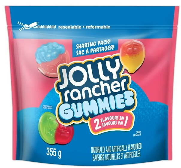JOLLY RANCHER 2 in 1 Gummies Original, 355g