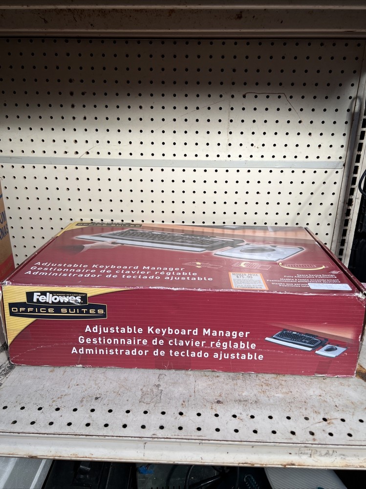 Fellowes ~ Office Suites Adjustable Keyboard Manager Drawer Model #CRC80313