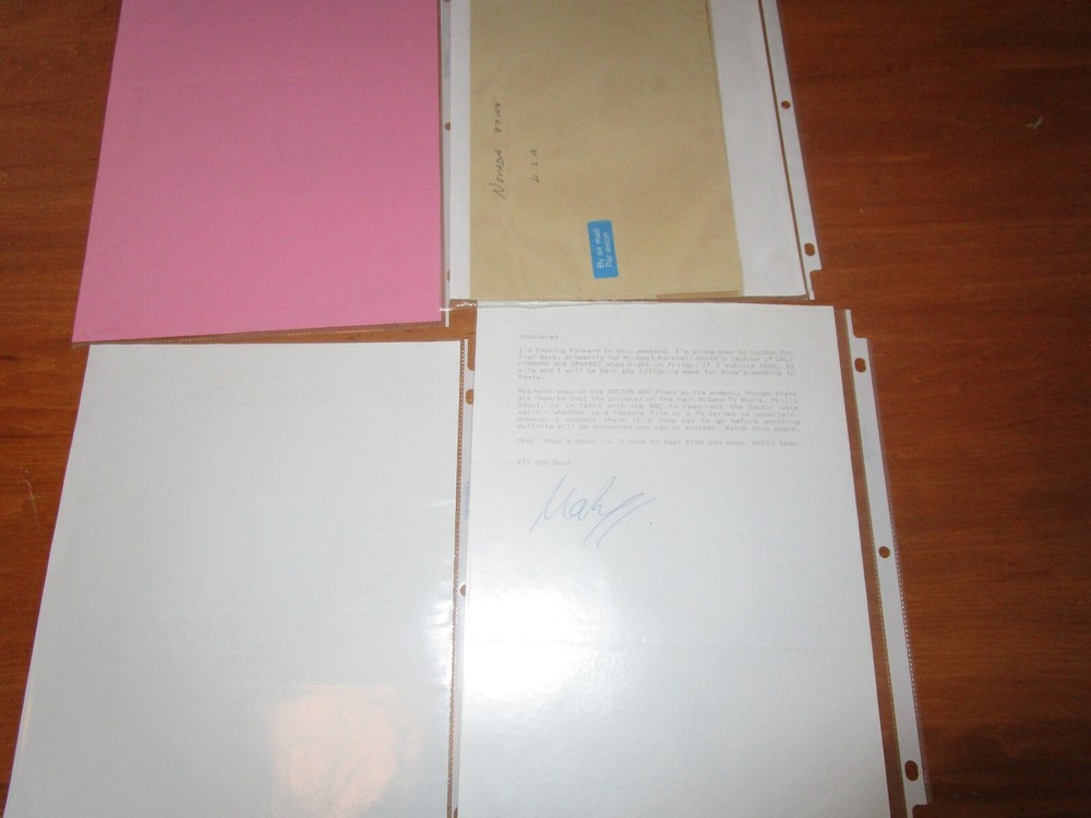 Signed Science Fiction Letters
