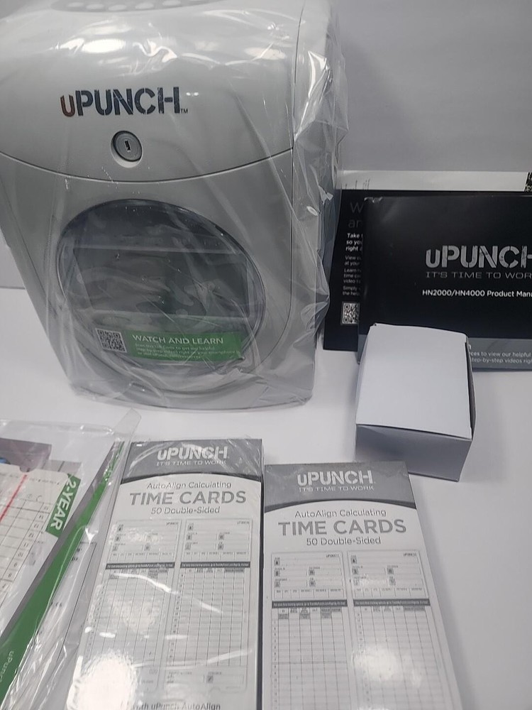 uPunch HN2500C Bundle Time Clock & 100 Time Cards