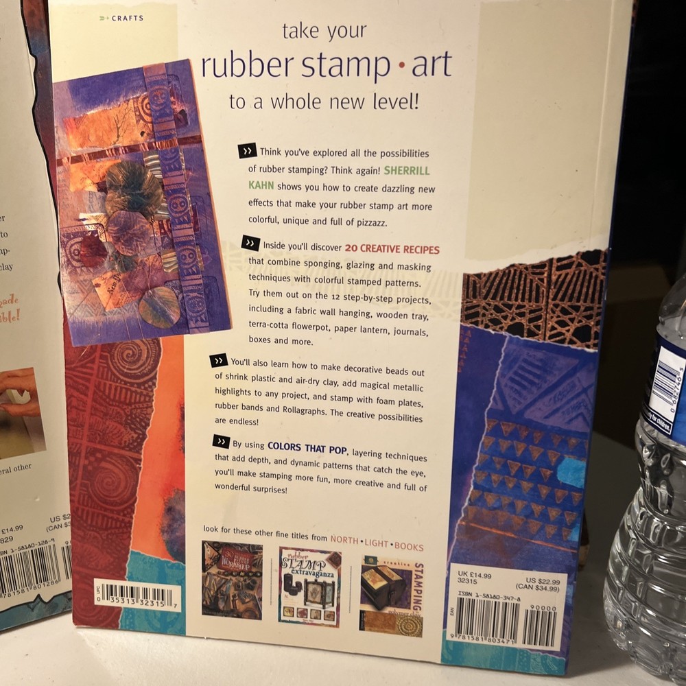 Rubber Stamping Ideas, Designing, And Project Book Lot