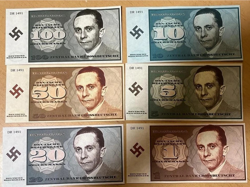 WW2 WWII German The Minister currency set of 6