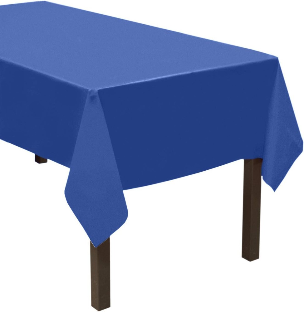 ValuMost Disposable 54" x 108" Plastic Rectangle Table Cover/Tablecloth