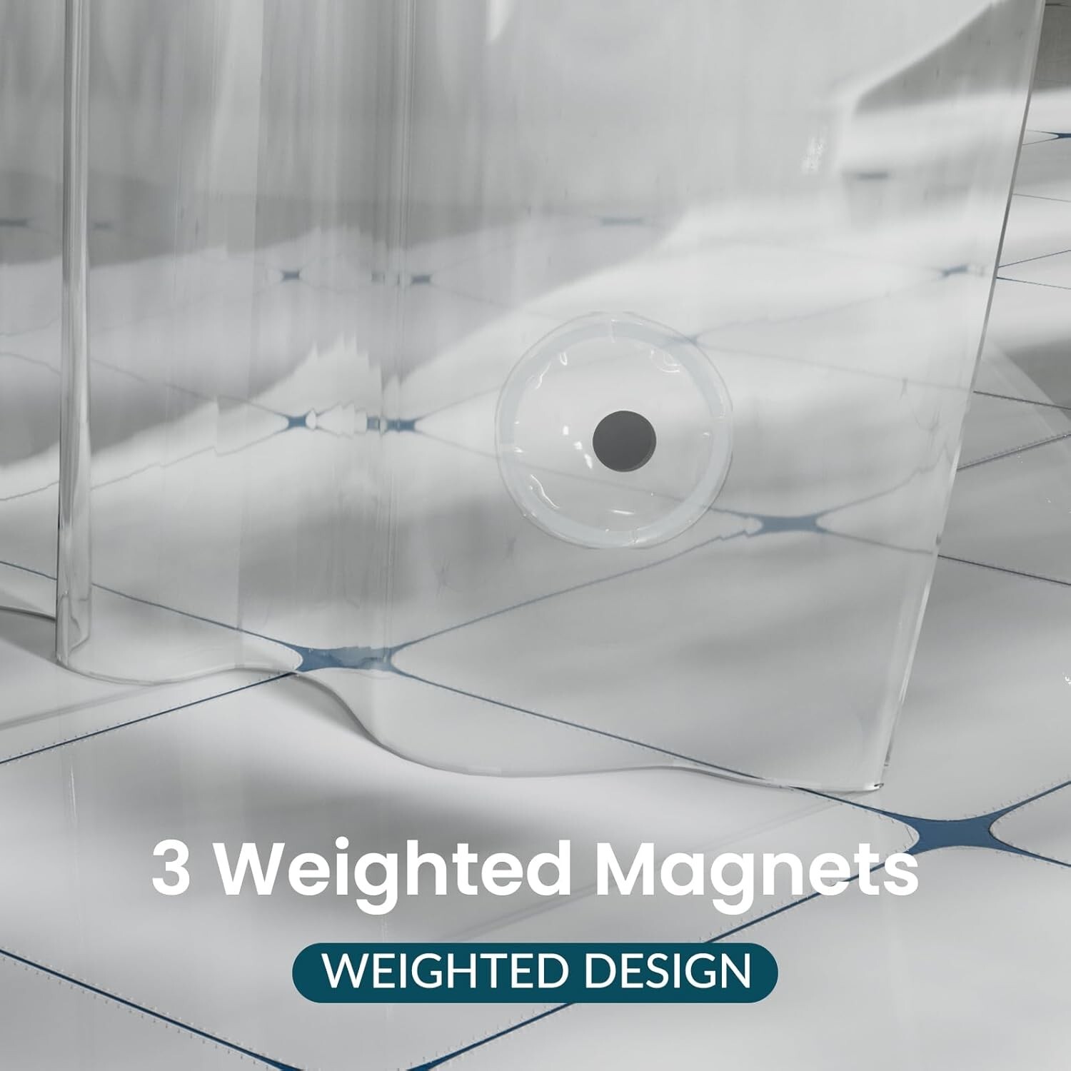 Long Shower Curtain Liner 72 x 84 or 72 X 72 Clear Plastic Shower Liner PEVA