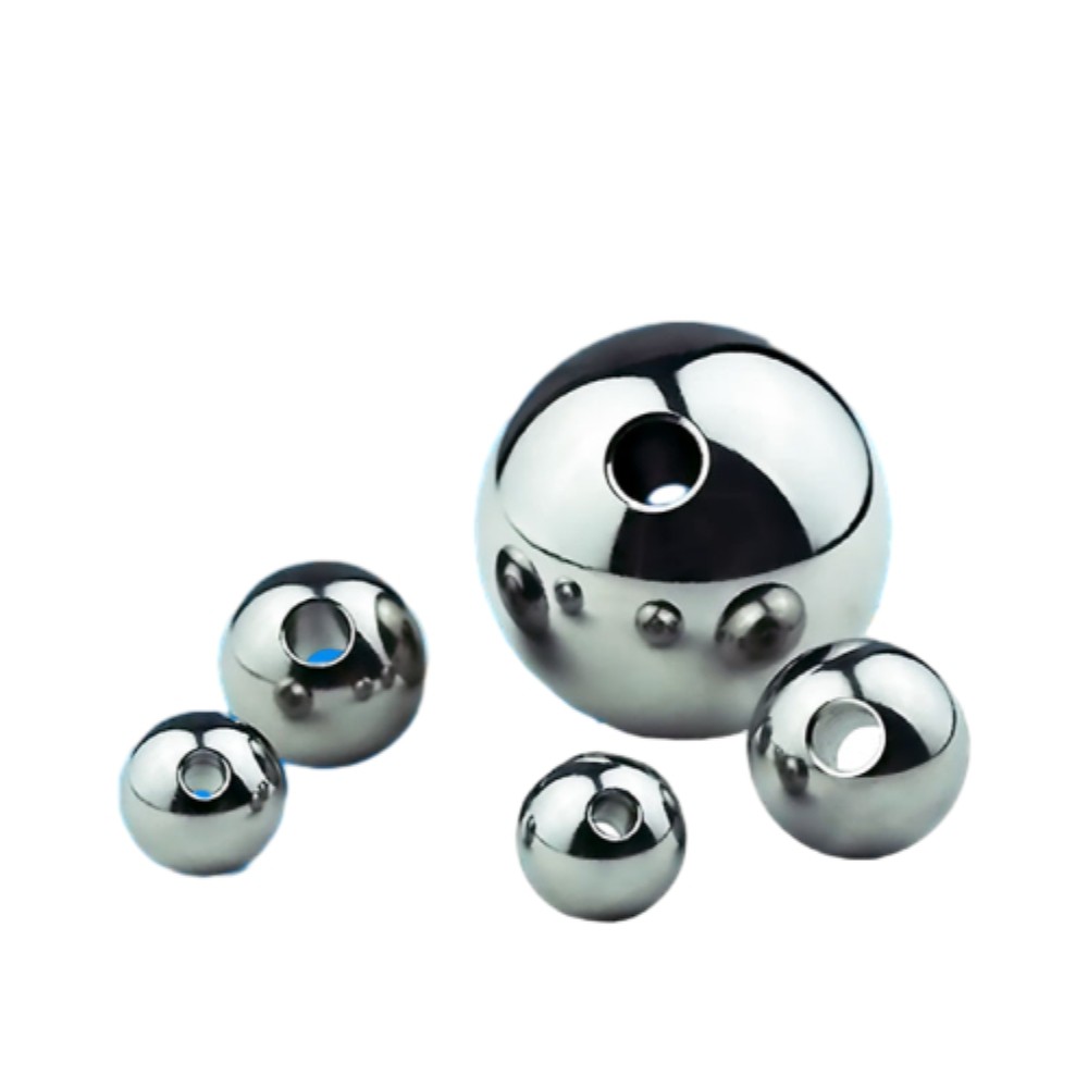Stainless Steel Through Hole Balls Solid Perforated Steel Ball 2mm ~ 60mm