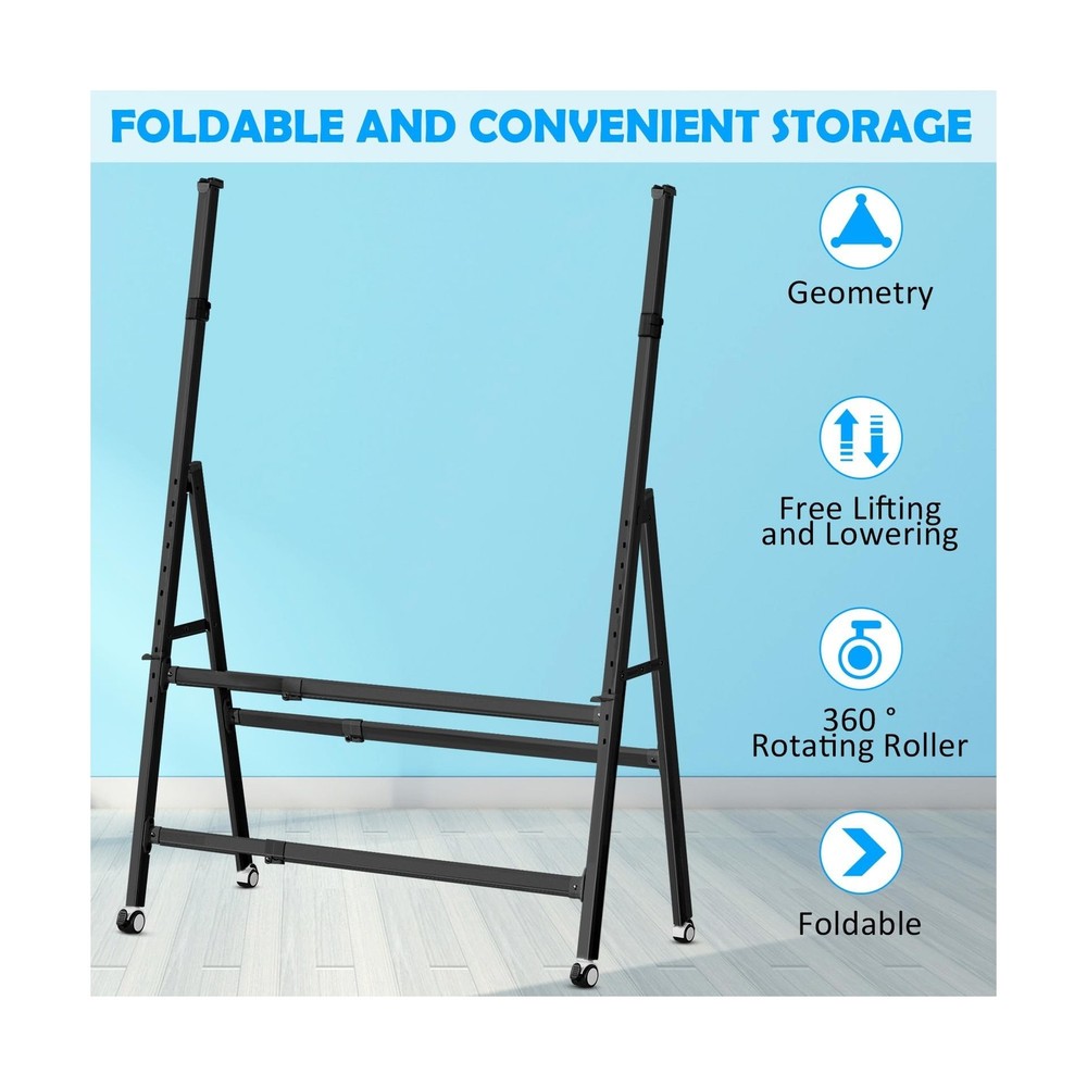 A-Frame Foldable Whiteboard Stand, Height and Width Adjustable, Mobile Stand ...
