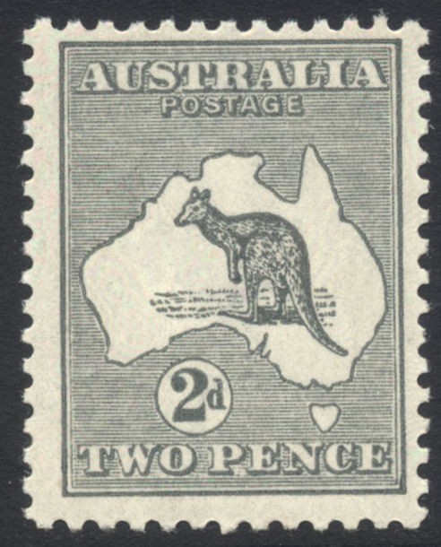 Australia 1915-27 2d silver-grey SG35c Mint u/m Cat £50