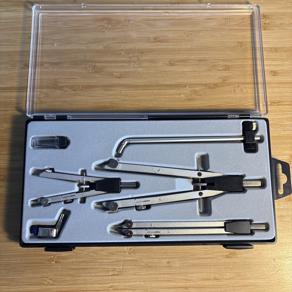 Technical Drawing Springbow/Geared Head compass set. Boxed. Complete VGC