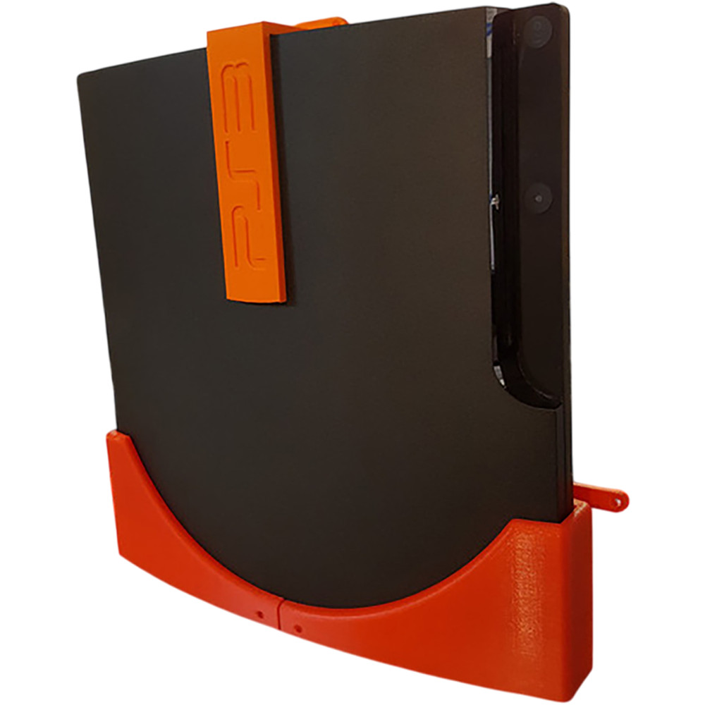 Sony PlayStation 3 PS3 Slim Wall Mount Bracket Console Holder Stand Dock Storage