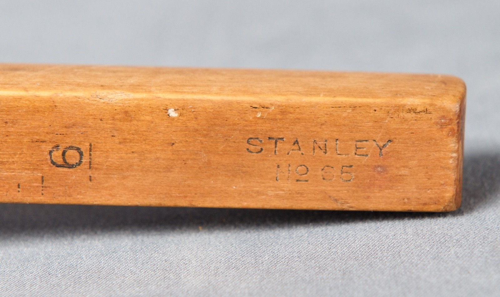 Vintage Stanley No. 65 Wood & Brass Marking Gauge - Made In USA