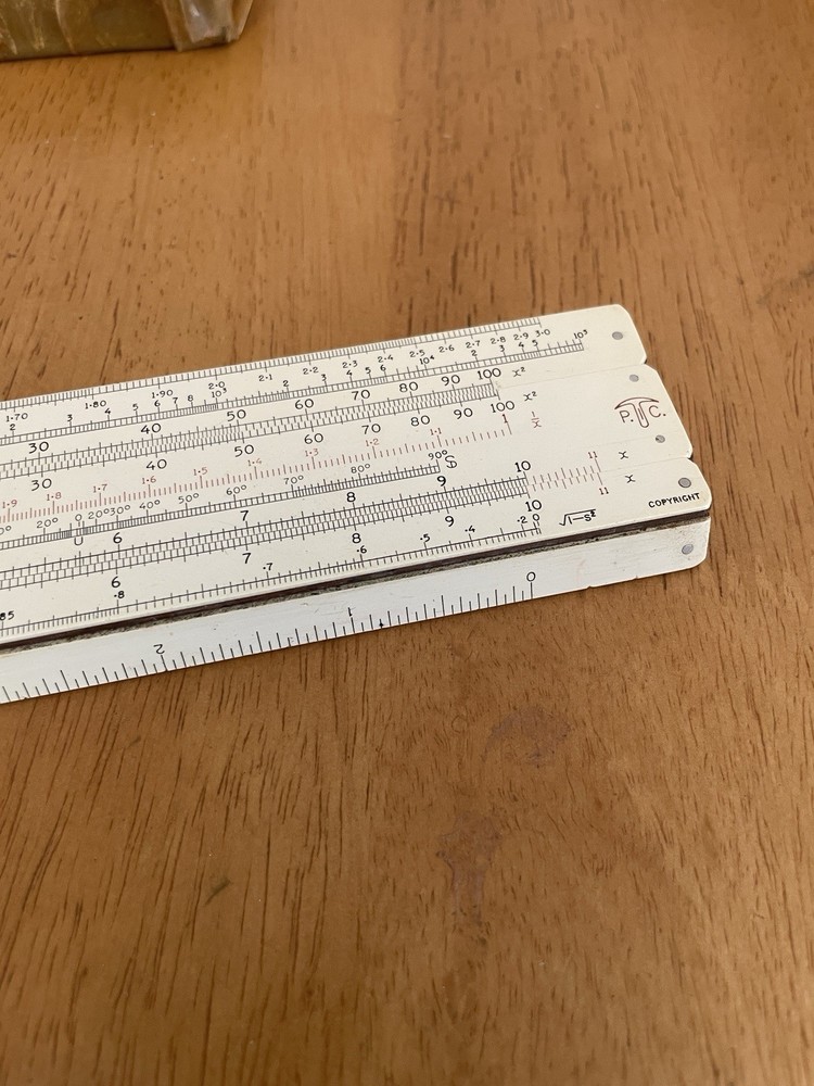 PIC Vintage Slide Rule In Box