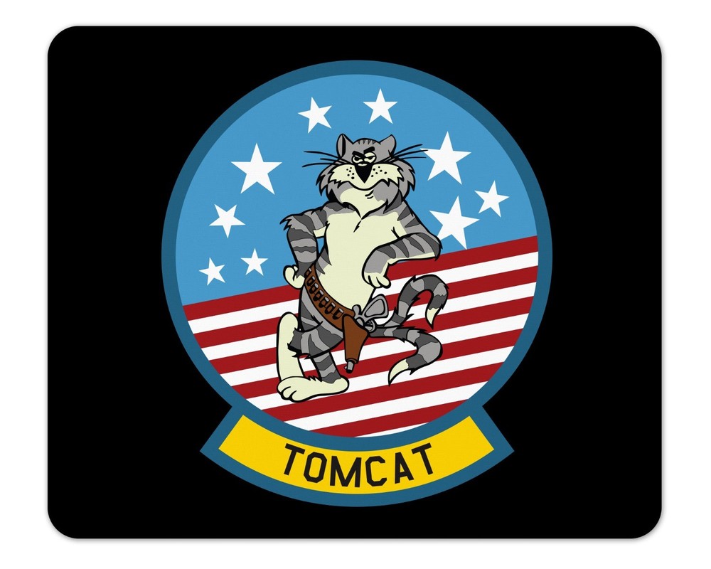 F-14 Tomcat Patch Design 1/4 Inch Thick Mouse Pad