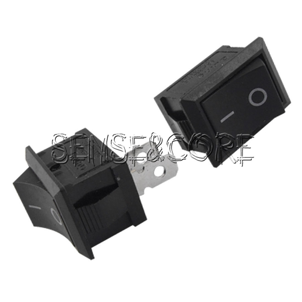 5pcs Mini Rocker Switch Tilt Switch Switch 250V 6A AC CQC KCD1-101-