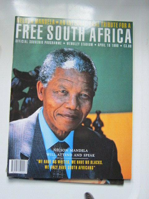 Nelson Mandella Tribute program UK Peter Gabriel  Neil Young  Bonnie Raitt