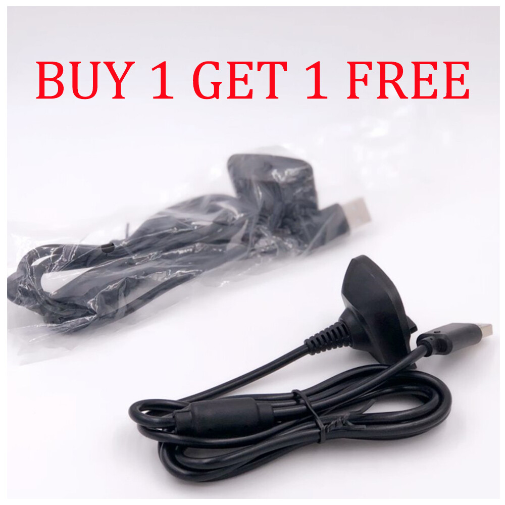 2PC For Xbox 360 Wireless Controller USB Charging Cable Replacement Charger