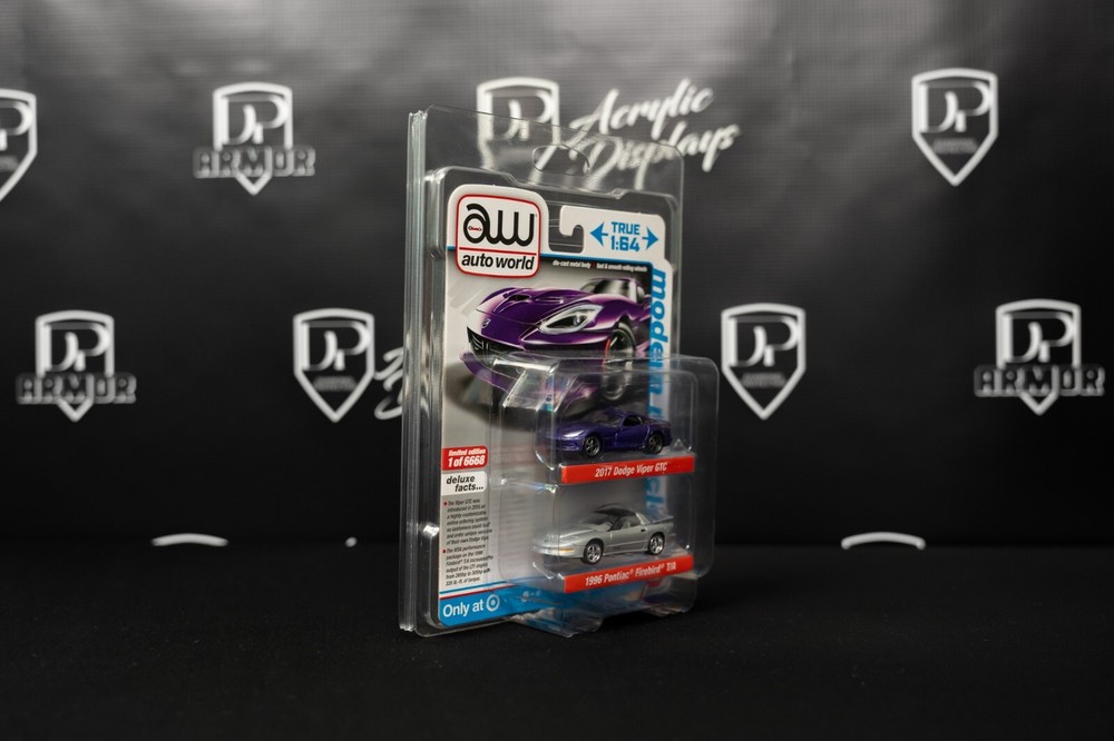 Diamond Protector 10 Johnny Lightning Auto World 2 Pack Diecast Protector Case
