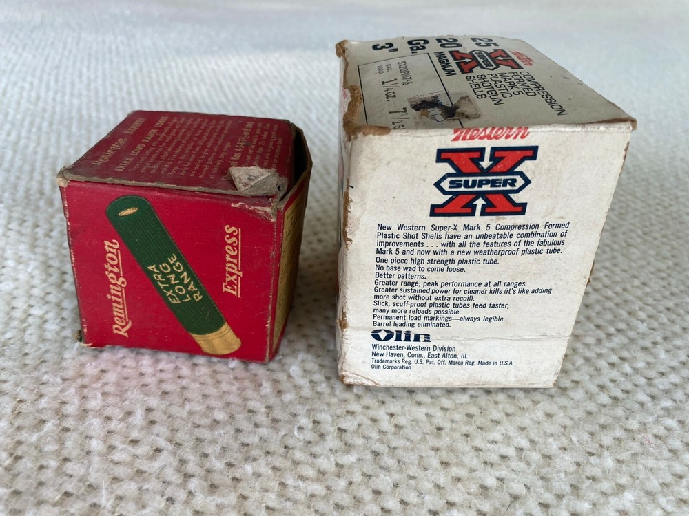 Remington and Weston Shotgun Shell Boxes