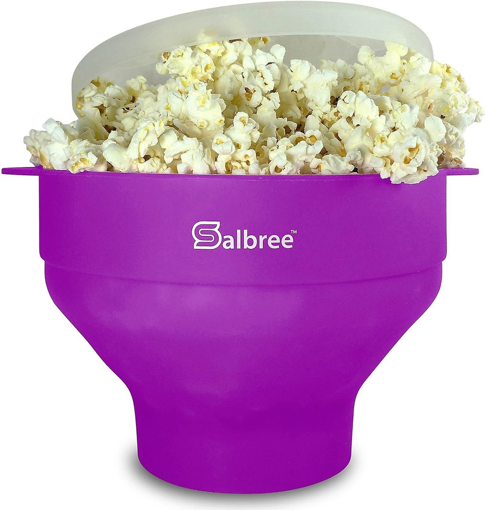 The Original Collapsible Silicone Microwave Popcorn Popper Maker Machine, Micro