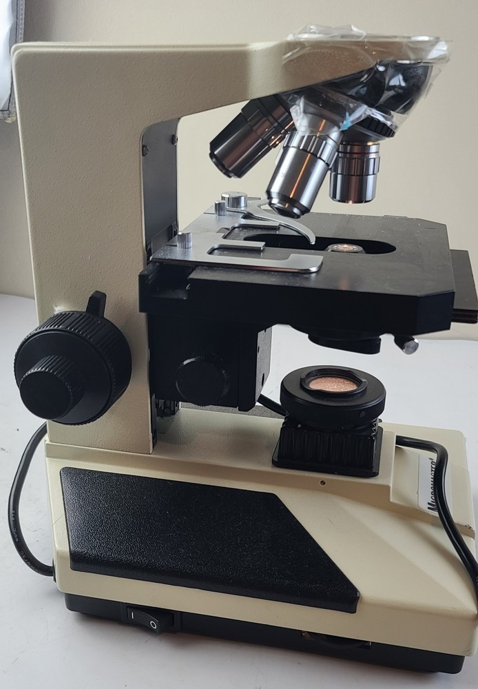 Fisher 12-561B Micromaster Microscope With Objectives