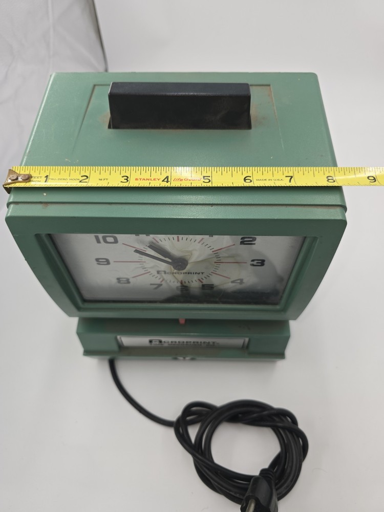Acroprint Time Recorder Clock Machine 125NR4 Not Tested No Key