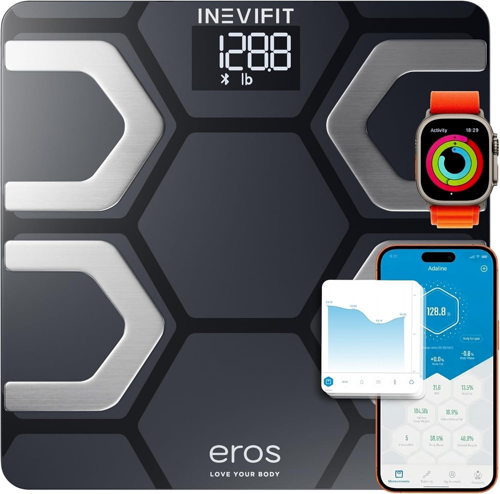 EROS Bluetooth Body Fat Scale Smart BMI Highly Accurate Digital
