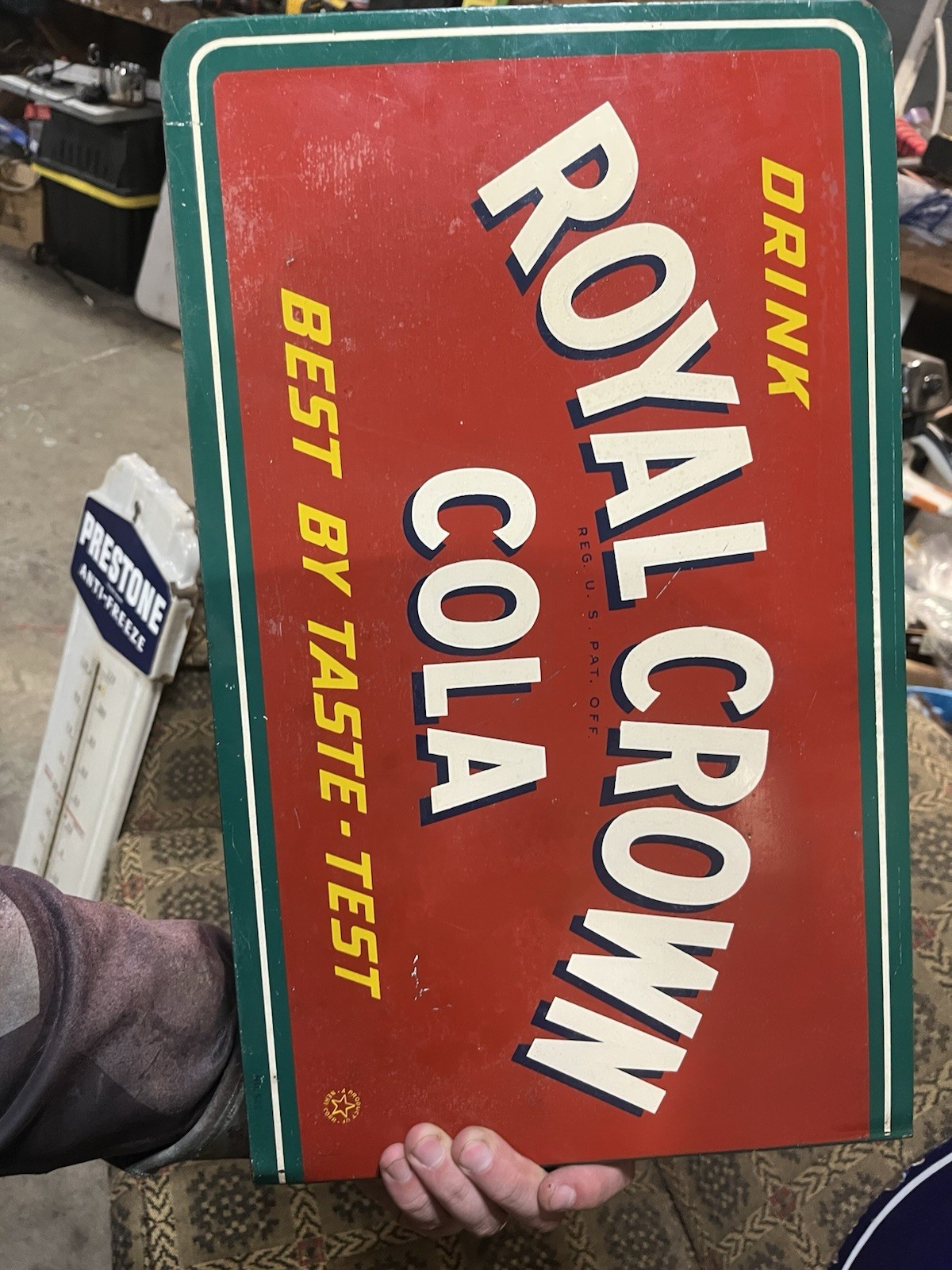Royal Crown Cola flange sign