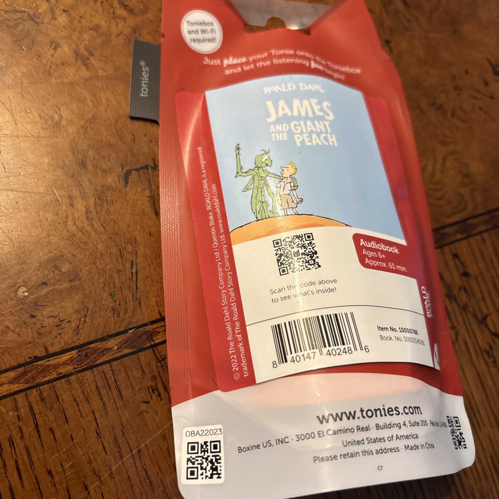 Tonies Roald Dahl James and The Giant Peach New Release USA