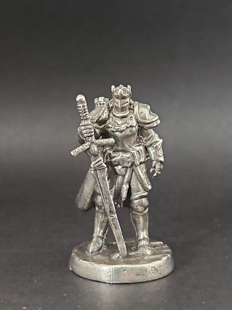 Solid Metal King Arthur Miniature Figure, Heavy, Sturdy, and Durable