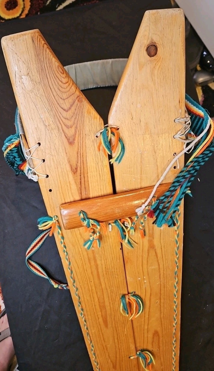 Traditional Native American Cedar Cradle Board Handmade