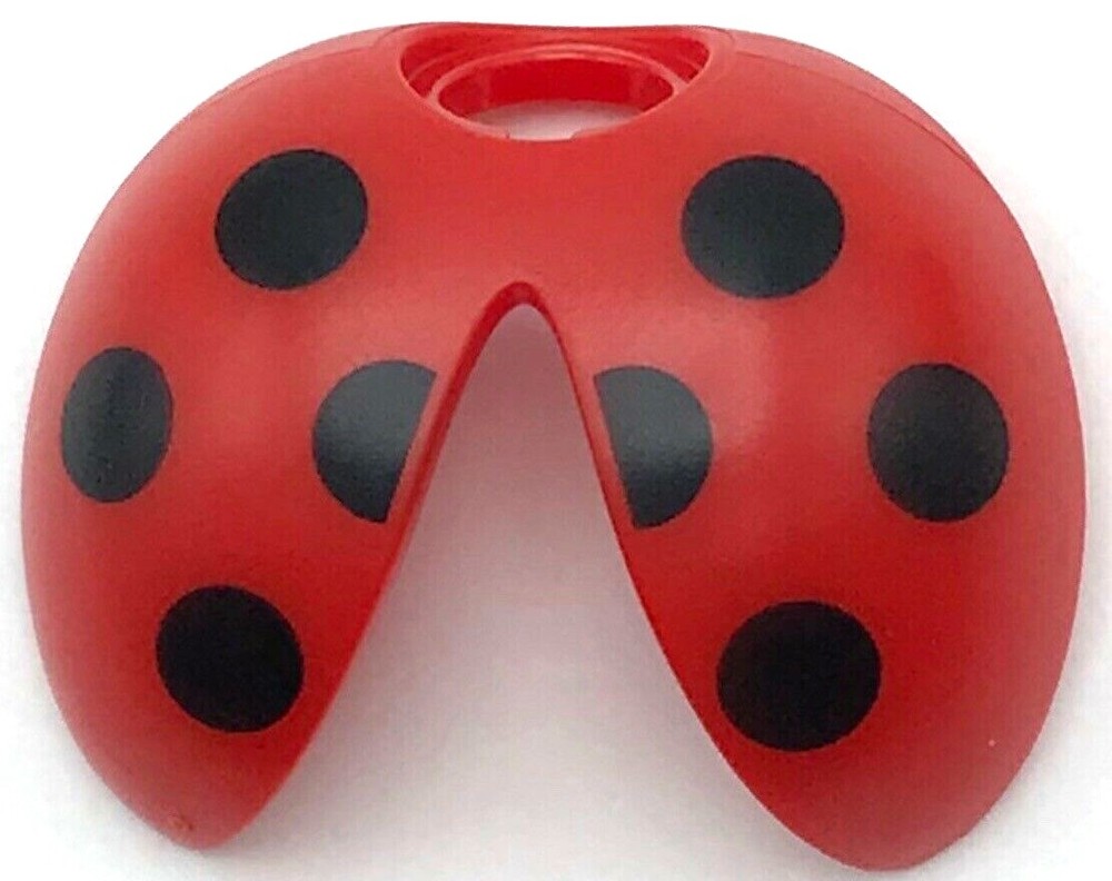 Lego New Red Minifigure Wings Ladybug with Black Spots Pattern
