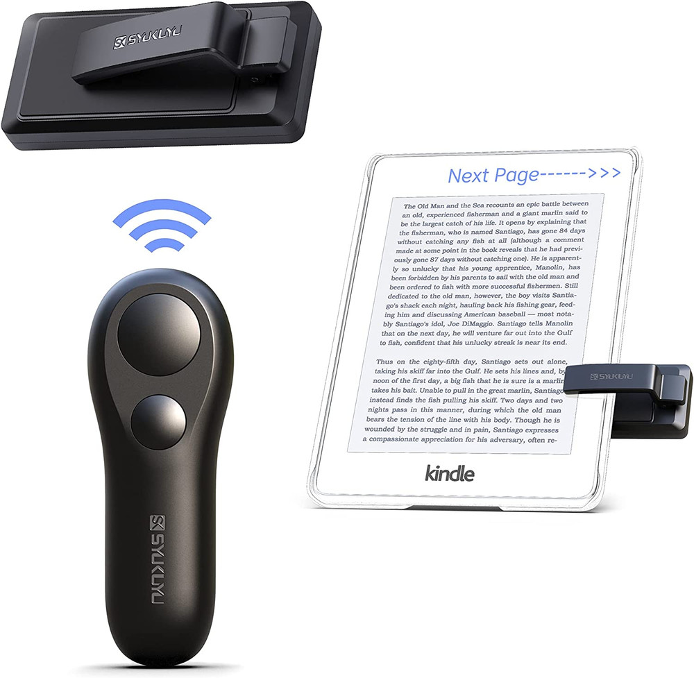 RF Remote Control Page Turner for Kindle Reading Ipad Surface Comics, Iphone And