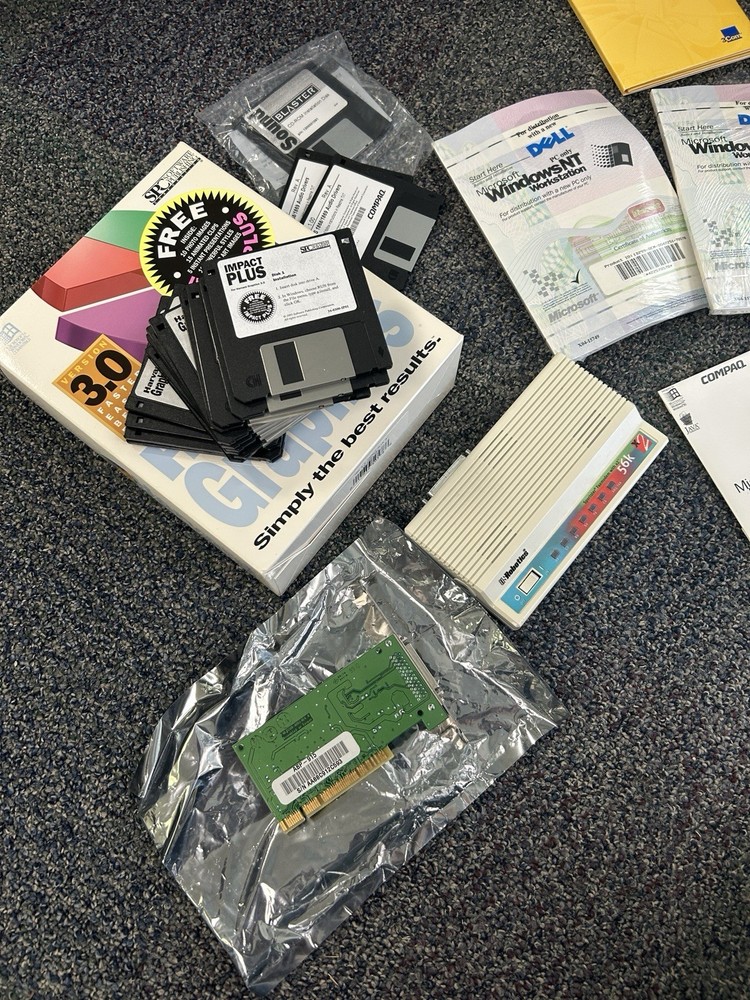 Vintage Computer Grab Bag Explorer Install/ Sound Blaster/ Harvard Graphics