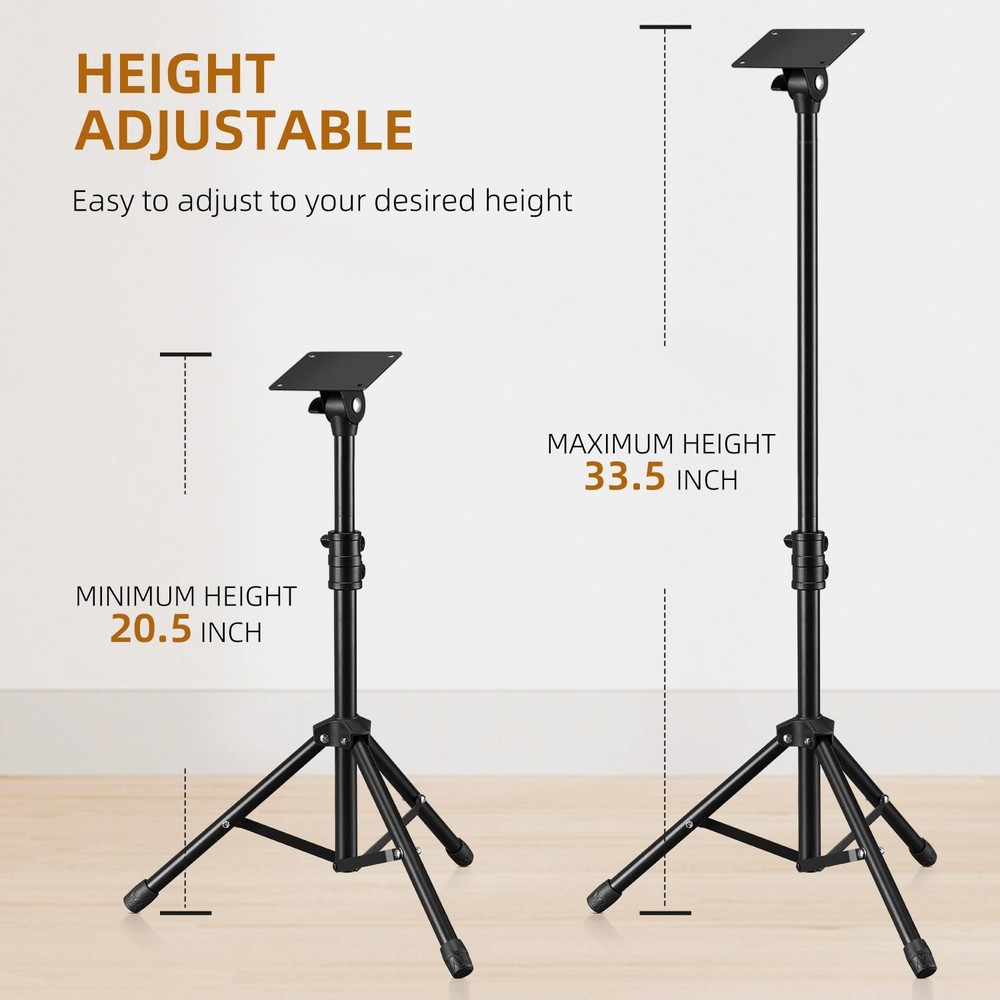LEKATO Electronic Mounting Stand with Plate, Drum Pad Percussion Black
