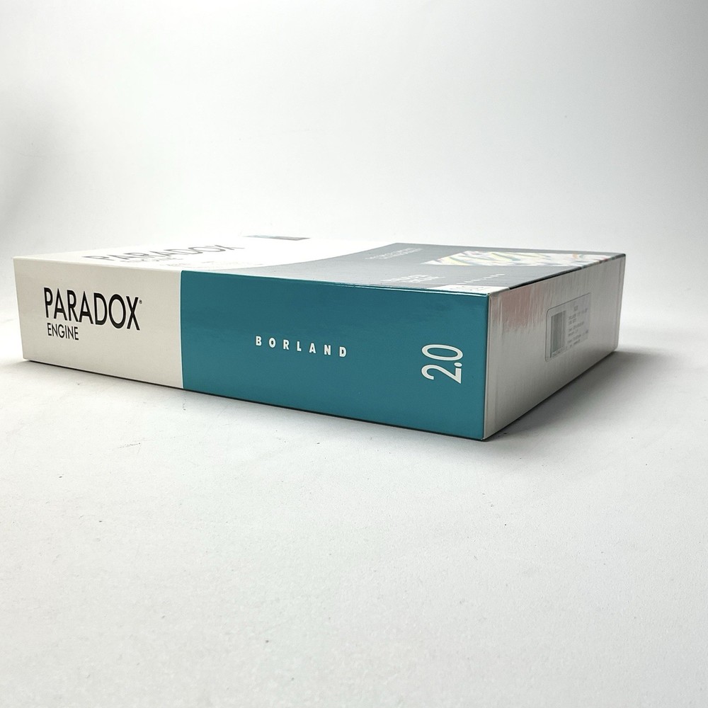 Borland Paradox Engine Version 2.0 DOS Version 3.5” & 5.25” Disk Set Vintage