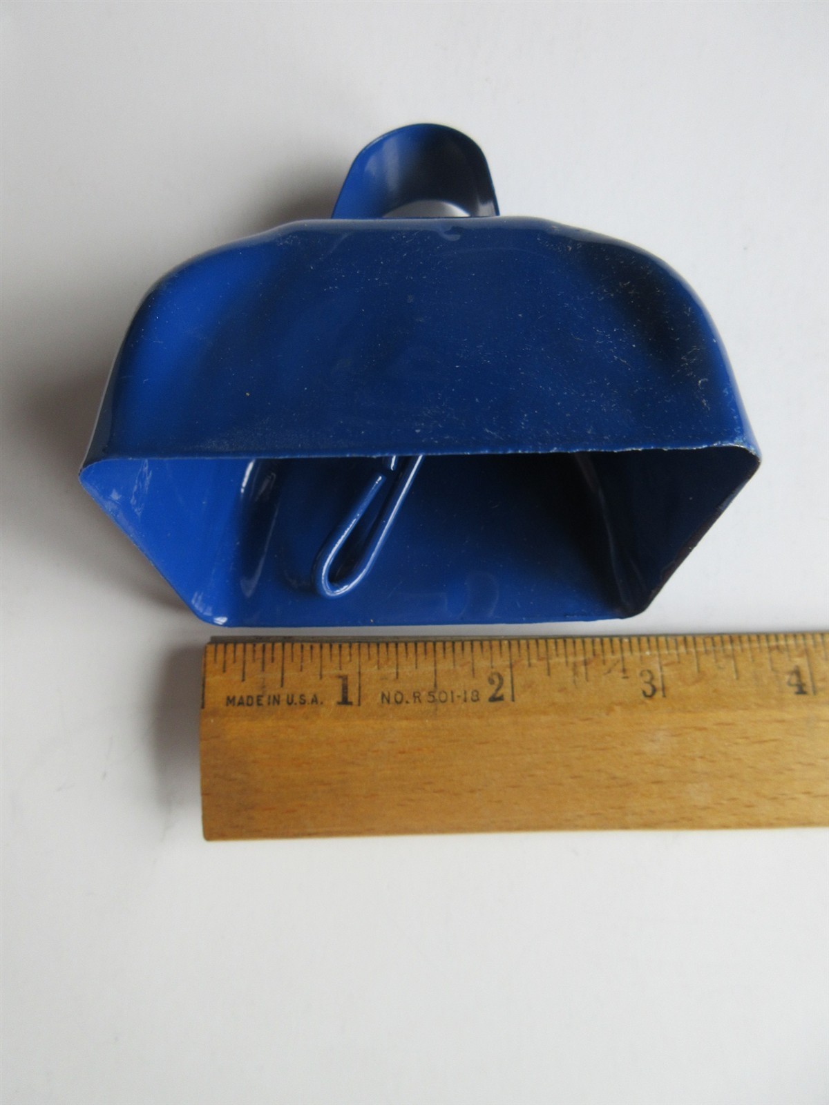 Blue Colored Metal COWBELLS Blue 3" Tall ~ FUN + Noisy
