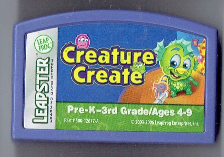 leapFrog Leapster Game Cart Creature Create Educational