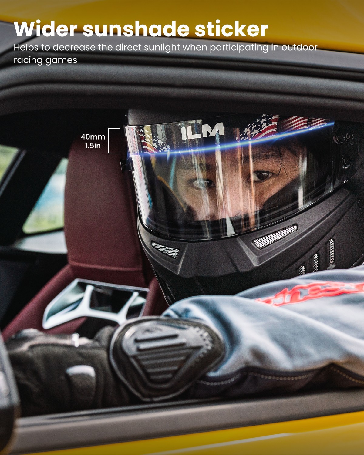 ILM Refurbished Snell SA2020 Full Face Racing Helmet Lightweight Fiberglass 890