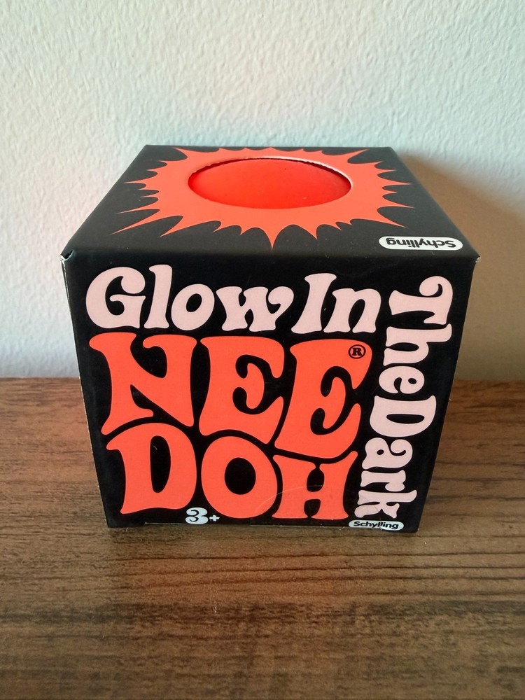 Schylling Glow In The Dark Nee Doh Orange Squeeze!