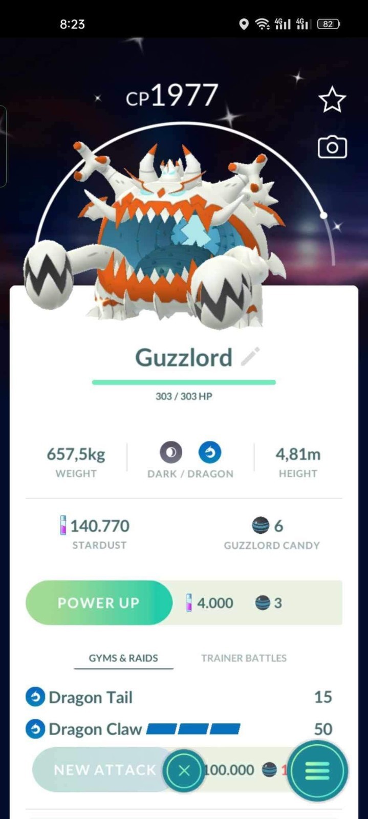 ✨ Shiny Guzzlord ✨  P T C - 80k stardust - Description
