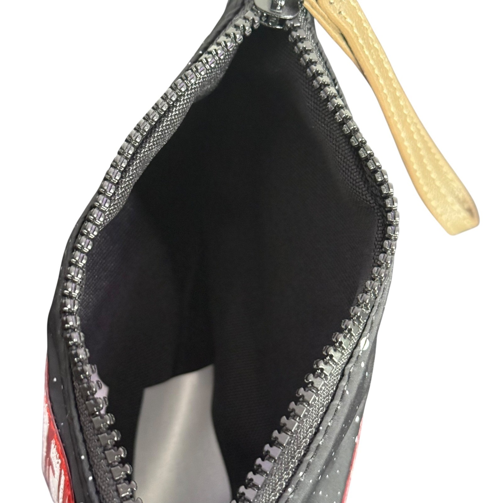 Disney Parks Star Wars Lightspeed Small Wristlet Galactic Planet Black Red