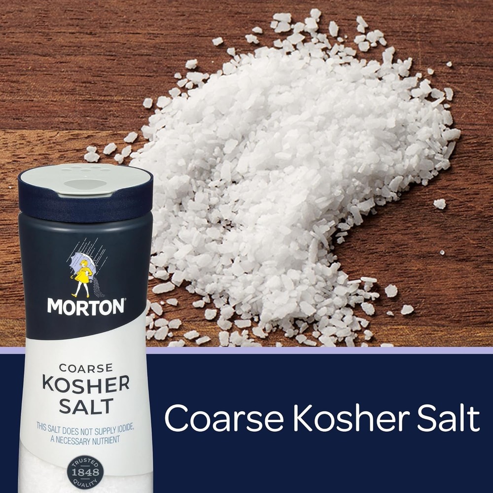 Morton Coarse Kosher Bottle, 1Lb, 2 Pack