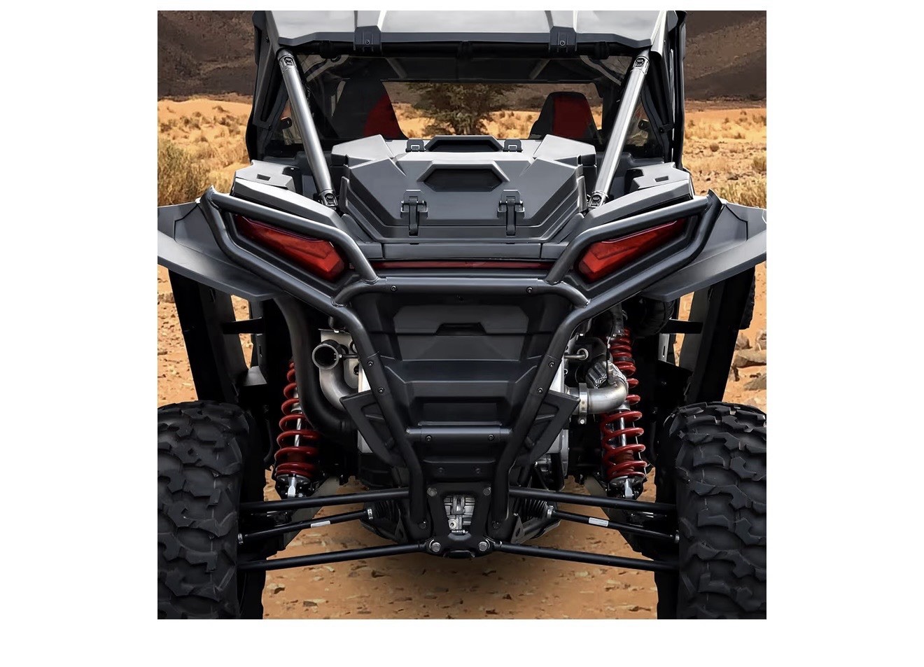 Rear Bumper for Polaris RZR XP/XP 4 1000, 1.75" Heavy Duty Steel Tube Brush