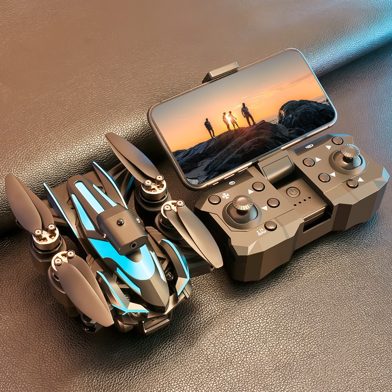 Drone 2026 Brushless Three HD Camera RC Foldable Quadcopter Remote With 2Battery
