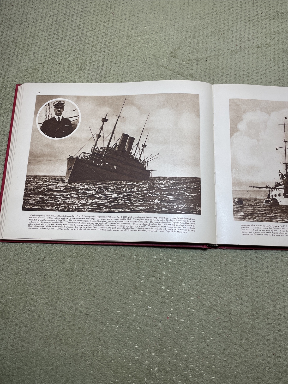 Pictorial History Portfolio - United States Navy in World War I - 1921 WWI Photo