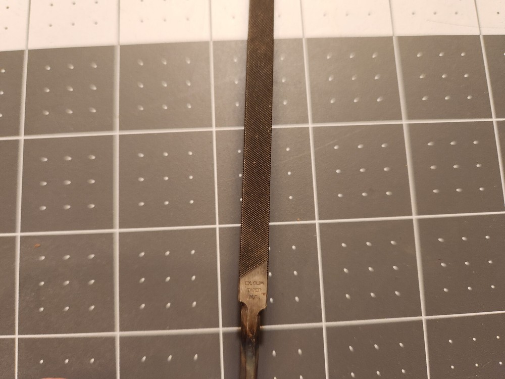 Nicholson 6" Double-cut Triangular Extra Slim Taper File - 15460