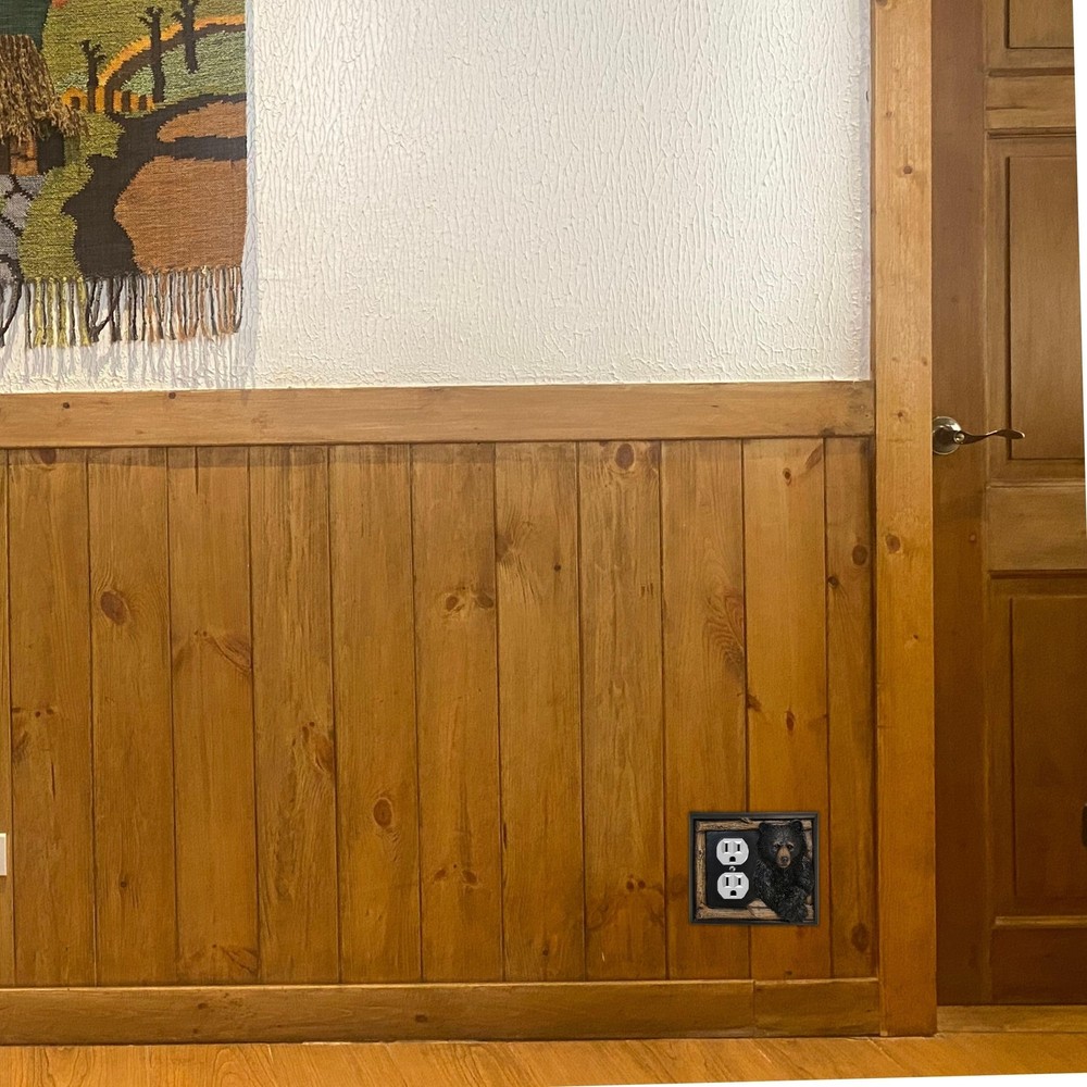 Double Outlet Decorative Light Switch Cover Plate