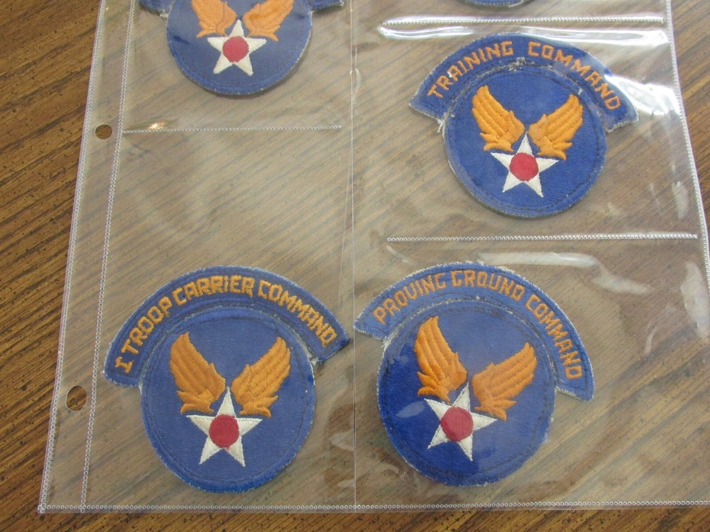 WW2 AAF 15 different Tab set Army Air Force patch lot collection