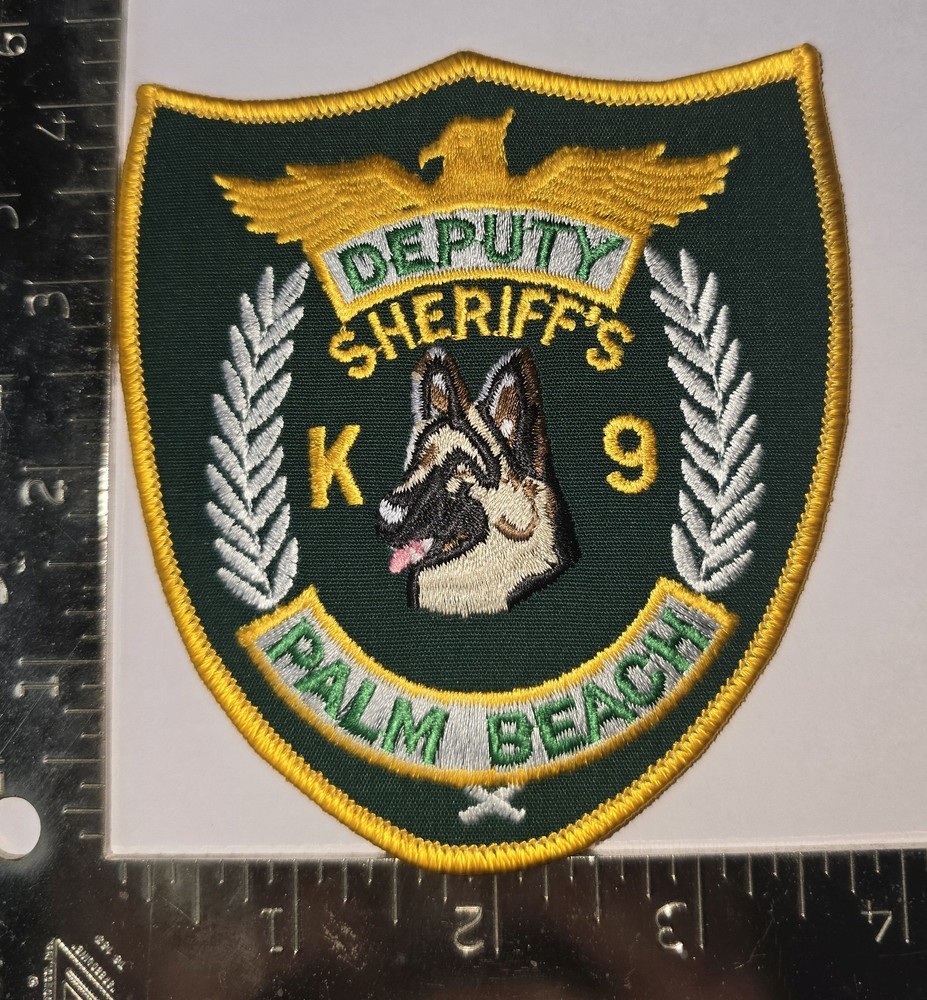 Palm Beach Sheriff’s Office K‑9 Patch – German Shepherd